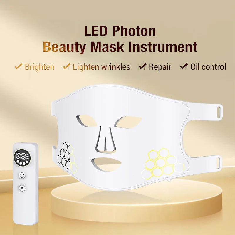 Revitalize Your Skin: LED Hydrating Facial Mask for Acne Scars, Wrinkles & Stress Relief