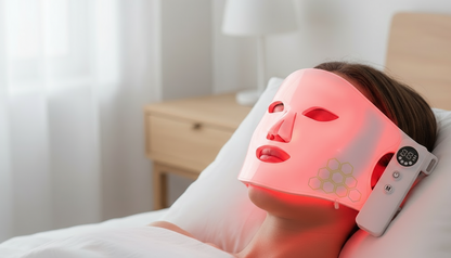Dermalux: LED Hydrating Facial Mask for Acne Scars, Wrinkles &amp; Stress Relief